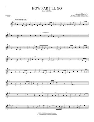 how far i'll go violin sheet music the power of perseverance